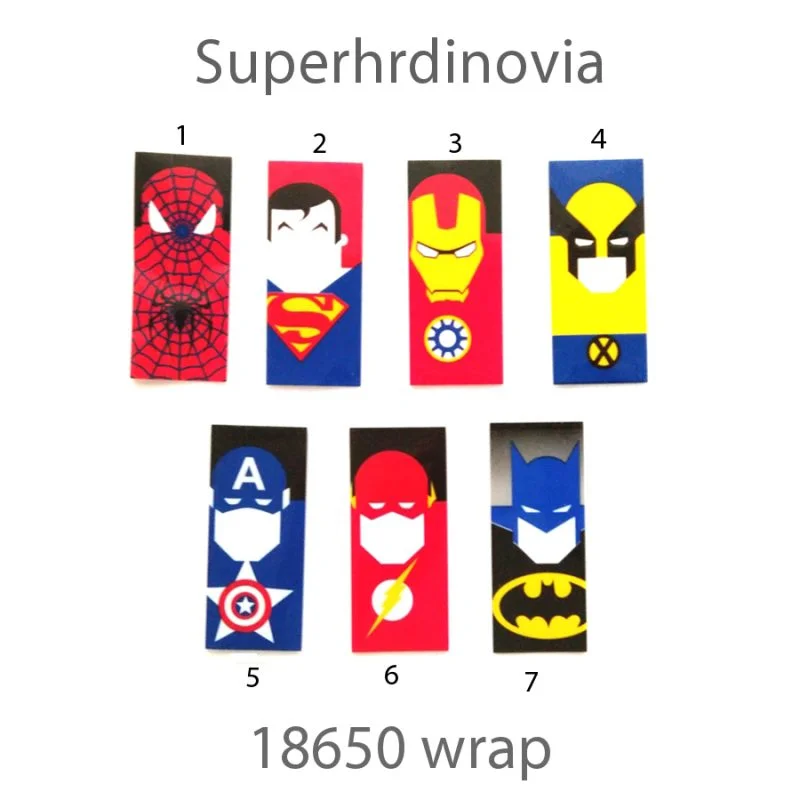 superhrdinovia - wrapy na 18650