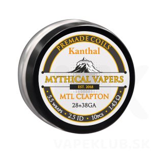 Kanthal MTL Clapton špirálky Mythical Vapers 10ks
