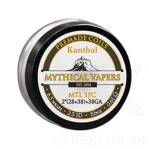 Kanthal MTL Staggerd Fused Clapton špirálky Mythical Vapers 10ks