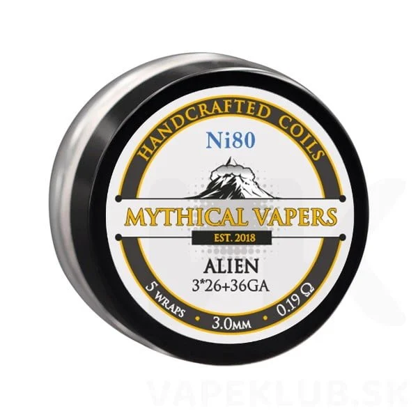 Ni80 Alien DL špirálky Mythical Vapers handcrafted