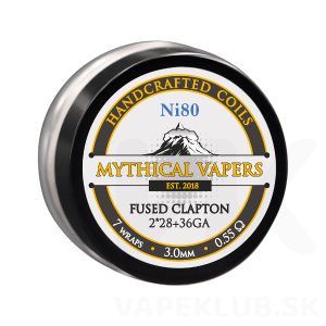 Ni80 Fused Clapton DL špirálky Mythical Vapers handcrafted