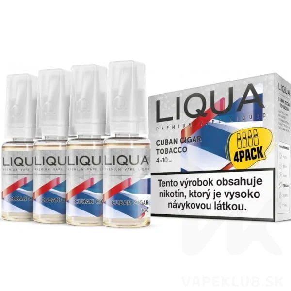 Cuban Cigar Tobacco – Liquid Liqua Elements 4Pack (4x 10ml)