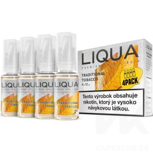 Traditional Tobacco – Liquid Liqua Elements 4Pack (4x 10ml)