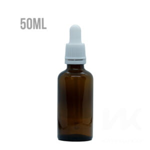 Sklenená fľaška s kvapkadlom - 50ml