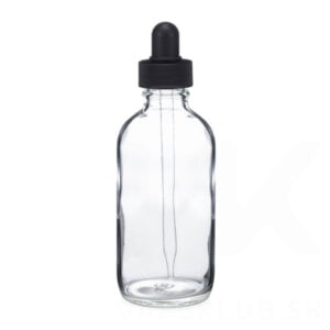 60ml sklenená fľaška Boston Round s pipetou