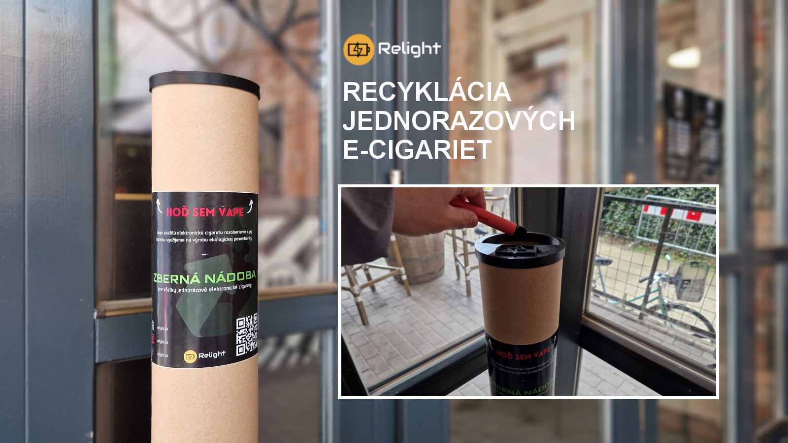 Relight: mladí študenti recyklujú jednorazové vape
