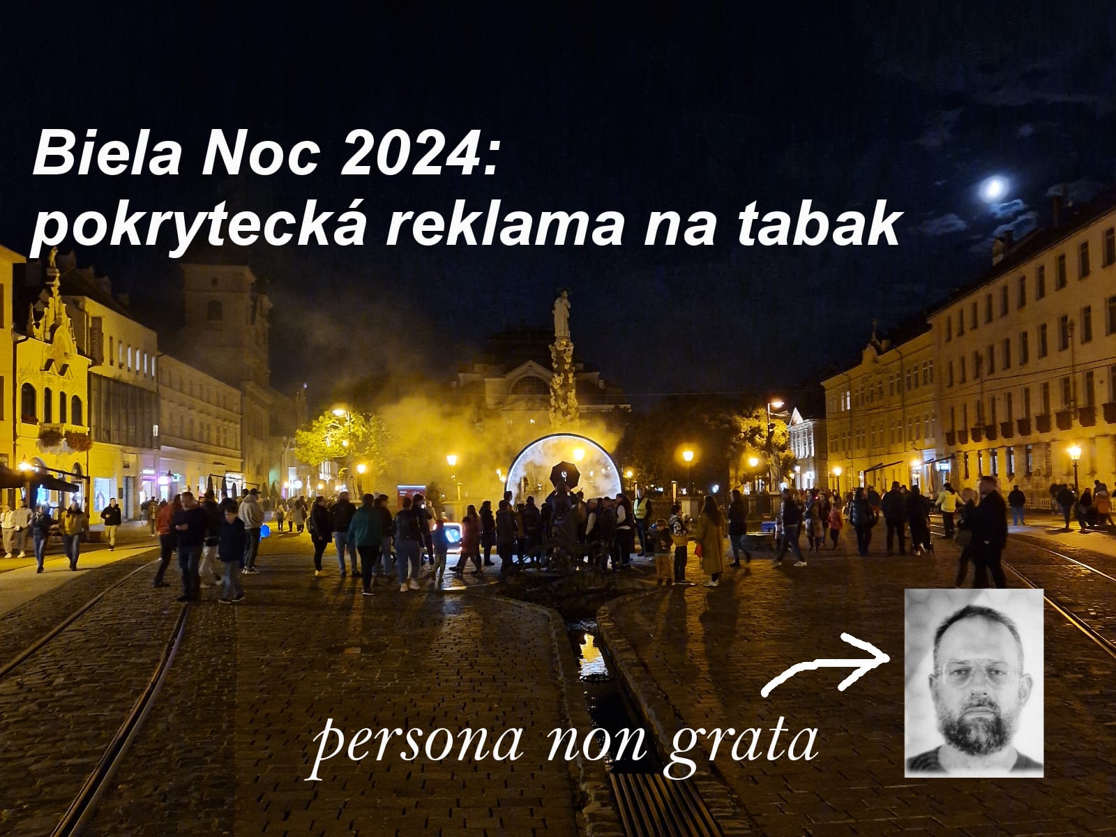 Biela Noc 2024: reklama na tabak ukrývaná za umenie